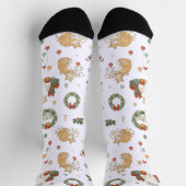 Cat Lover's Christmas Gift Socks ソックス (上部)
