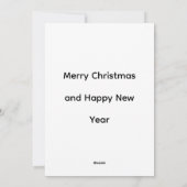 Cat Lover's  Christmas Sarah and the Snowman シーズンカード (裏面)