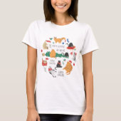 Cat Lover's Christmas Tシャツ (正面)
