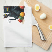 Cat Lovers Cute and Funny Holiday Tree Christmas 2 キッチンタオル (四つ折り)