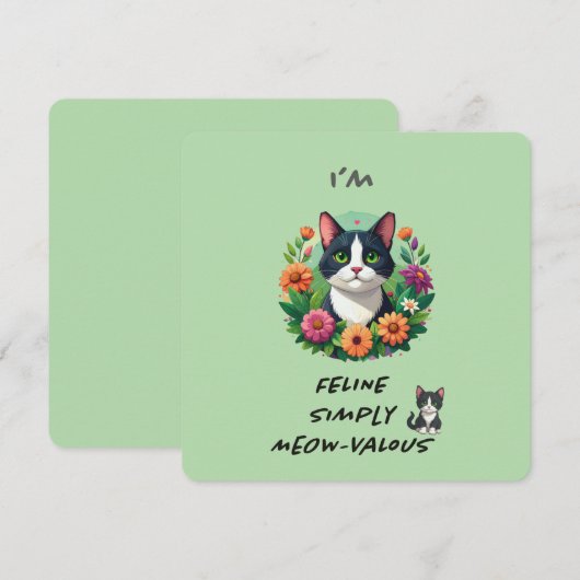 Cat lover's FeLINE Simply MEOW-VaLOUS  (正面/裏面)