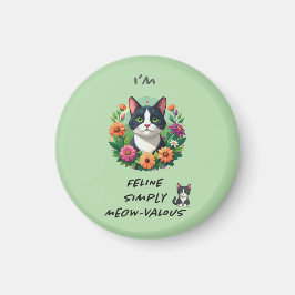 Cat lover's FeLINE Simply MEOW-VaLOUS マグネット
