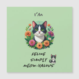 Cat lover's FeLINE Simply MEOW-VaLOUS magnetic car