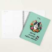 Cat lovers floral Tuxedo cat planner  プランナー手帳 (ディスプレー)