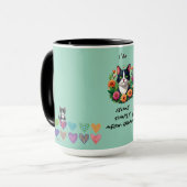 Cat lovers hearts and flower's  マグカップ (正面左)