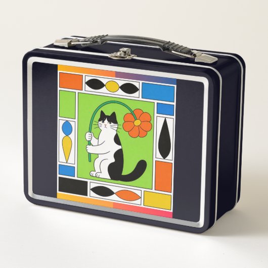 Cat Lovers Lunch box メタルランチボックス (正面)