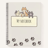 Cat lovers Notebook ノートブック (正面)