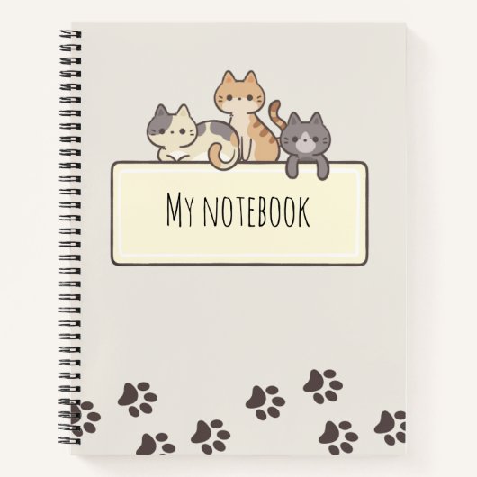 Cat lovers Notebook ノートブック (正面)