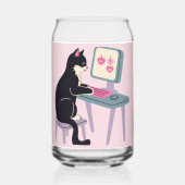 Cat lovers Tuxedo Cat ガラス缶 (裏面)