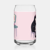 Cat lovers Tuxedo Cat ガラス缶 (左)