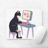 Cat lovers Tuxedo cat Mouse pad  マウスパッド (マウス)