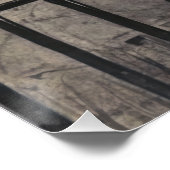 Cat lying in bed Funny Vintage Print ポスター (コーナー)