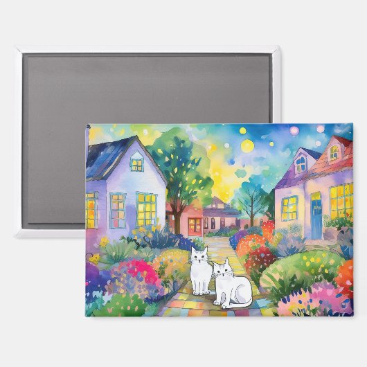 Cat magnet マグネット (正面/裏面)