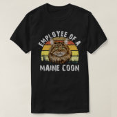 CAT - MAINE COONの従業員  Tシャツ (デザイン正面)