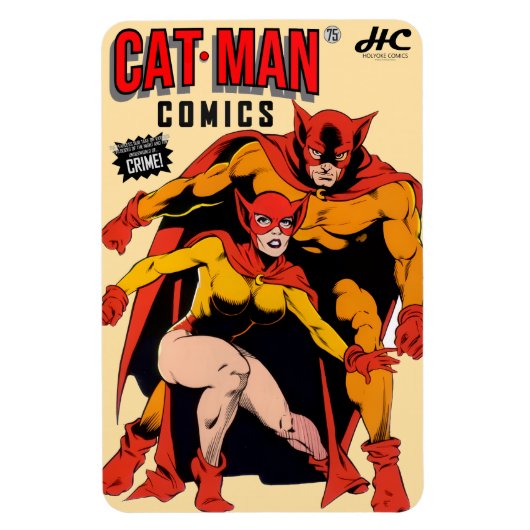 CAT-MAN コミックス レトロ マグネット (縦)