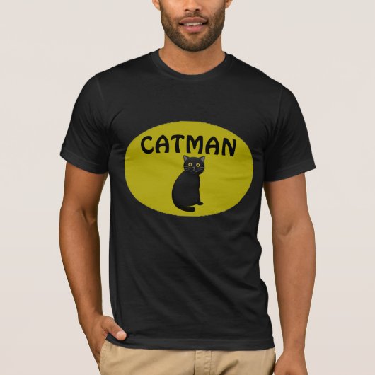 CAT MAN (Catパパ)メンズTシャツ Tシャツ (正面)