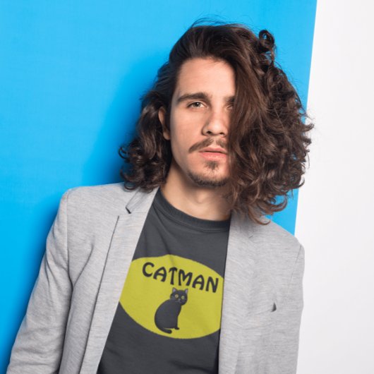CAT MAN (Catパパ)メンズTシャツ Tシャツ