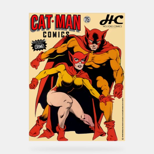 CAT-MAN Comics Acrylic Sign アクリルサイン (正面)
