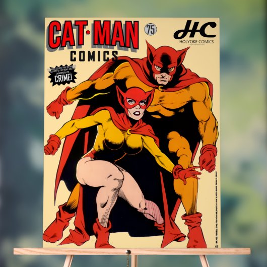 CAT-MAN Comics Acrylic Sign アクリルサイン (ニュートラル)