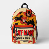 CAT-MAN Comics Backpack プリントバックパック (正面)