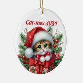 Cat-Mas 2024編集可能オーナメント セラミックオーナメント (右)