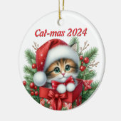 Cat-Mas 2024編集可能オーナメント セラミックオーナメント (左)