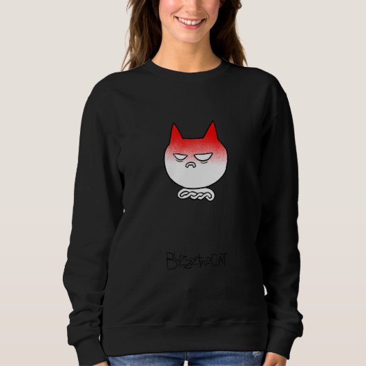 Cat Meme Anger Angry 1 スウェットシャツ (正面)