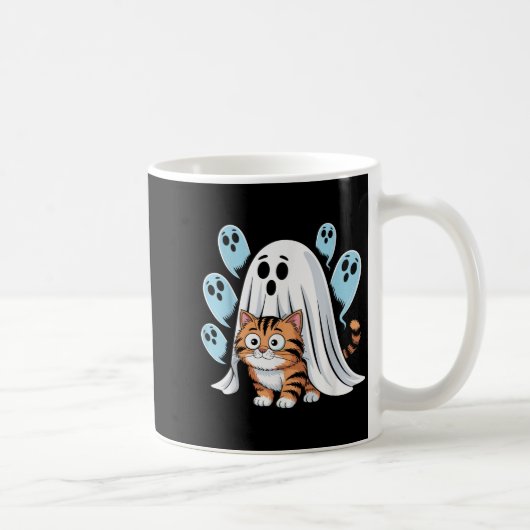 Cat Meme Funny Soky Halloween Kitty  コーヒーマグカップ (右)