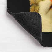 Cat Meme Shock Cat Face Funny Meme Cat Silly Gift  マウスパッド (コーナー)