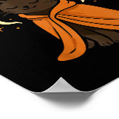 Cat Meme Soky Cute Black Halloween ポスター (角)
