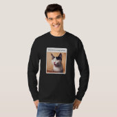 Cat Meme When Someone Brings Me Pizza Tシャツ (正面フル)