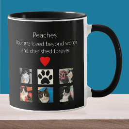 Cat Memorial 5 Photo Cherished Mug マグカップ