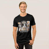 Cat Memorial 7 Photo Collage Pet Tribute Template トライブレンドＴシャツ (正面全面)