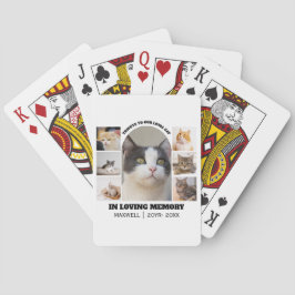 Cat Memorial 7 Photo Collage Pet Tribute Template トランプ