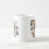 Cat Memorial 7 Photo Collage Pet Tribute Template モーフィングマグカップ (中央)