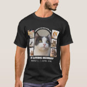 Cat Memorial 7 Photo Collage Pet Tribute Template Tシャツ (正面)