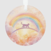 Cat Memorial Acrylic Ornament Rainbow Bridge オーナメント (裏面)
