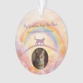 Cat Memorial Acrylic Ornament Rainbow Bridge オーナメント (正面)