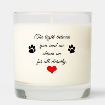 Cat Memorial Candle with Poem and Name