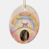 Cat Memorial Ceramic Ornament Rainbow Bridge セラミックオーナメント (右)