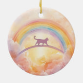 Cat Memorial Ceramic Ornament Rainbow Bridge セラミックオーナメント (裏面)