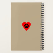 Cat Memorial Journal Khaki ノートブック (裏面)