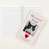 Cat Memorial Journal Pale Pink ノートブック (内側)