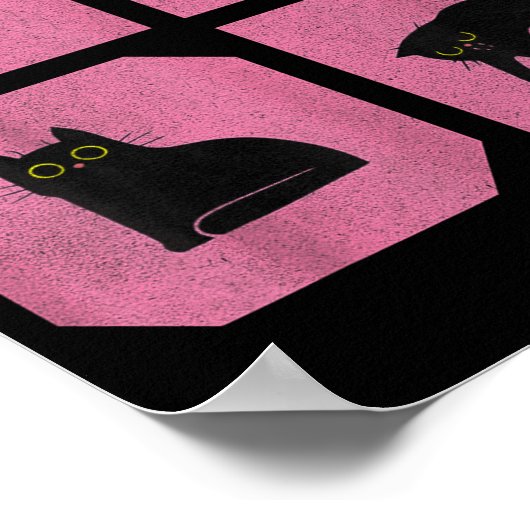 Cat - Meow Art  ポスター (角)