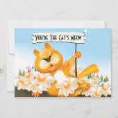 Cat Meow Funny Birthday (正面)