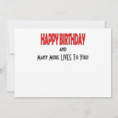 Cat Meow Funny Birthday (裏面)