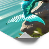 Cat Mermaid for Siamese cat lovers Poster ポスター (角)