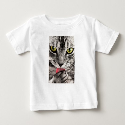 Cat Miau ベビーTシャツ (正面)