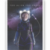 Cat Miaw - Pet宇宙飛行士 シール (正面)