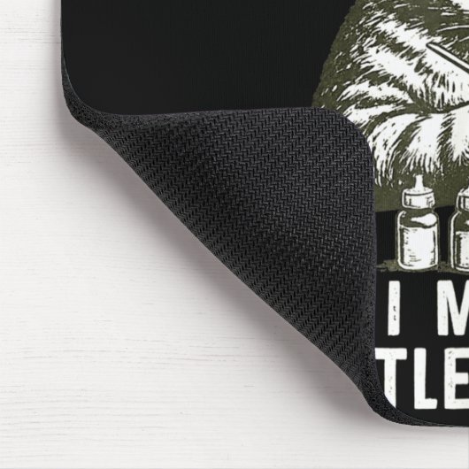 Cat Miniature Painter Battle Damage Funny Miniatur マウスパッド (コーナー)